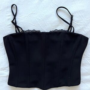 House of CB Black Corset Top